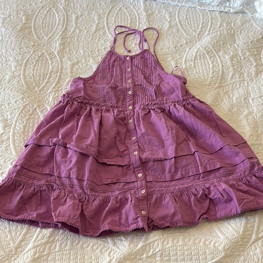 Free People Purple Tiered Dress